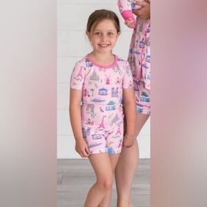 Little Sleepies “Weekend in Paris” two piece short set